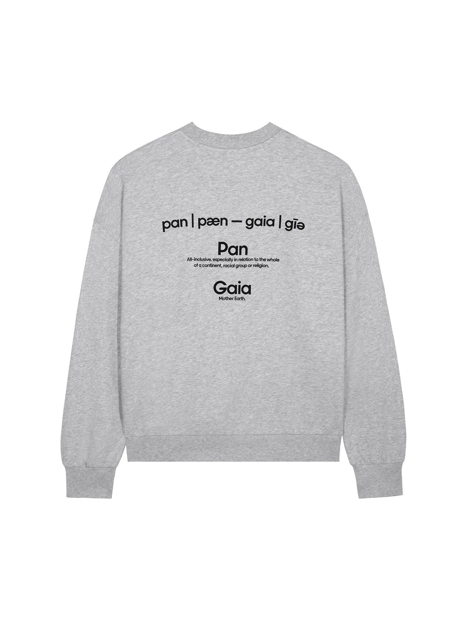 Womens 365 Midweight Definition Sweatshirt—grey marl sold by Pangaia product image thumbnail 2