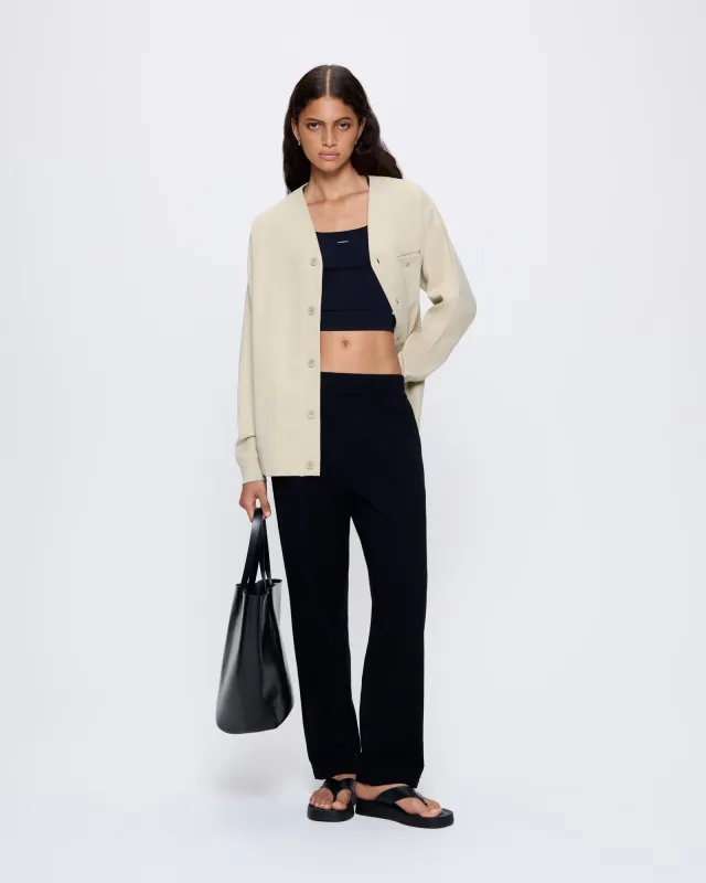 Womens DNA Knitted Straight Leg Track Pants—black sold by Pangaia