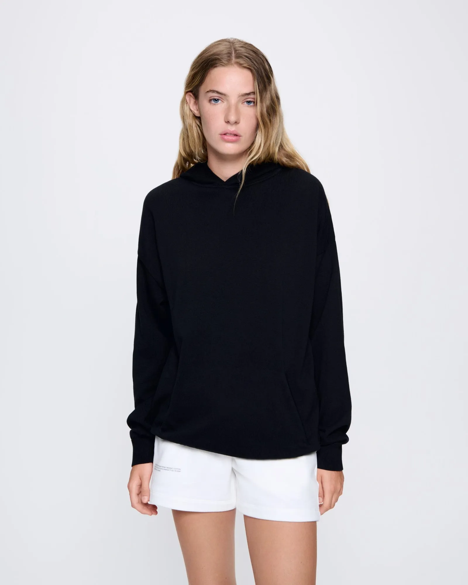 Womens DNA Knitted Hoodie—black sold by Pangaia