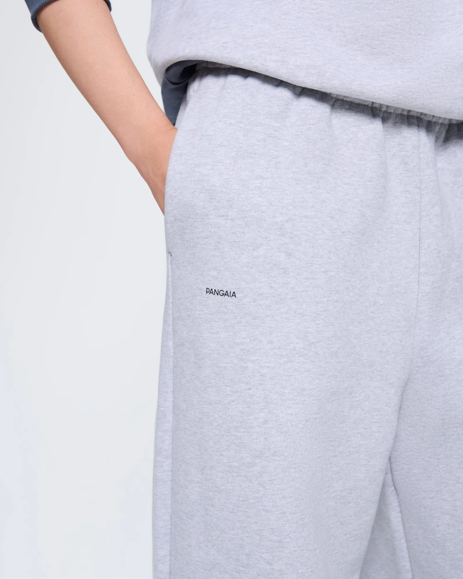 Womens 365 Midweight Straight Leg Track Pants—grey marl sold by Pangaia product image thumbnail 4