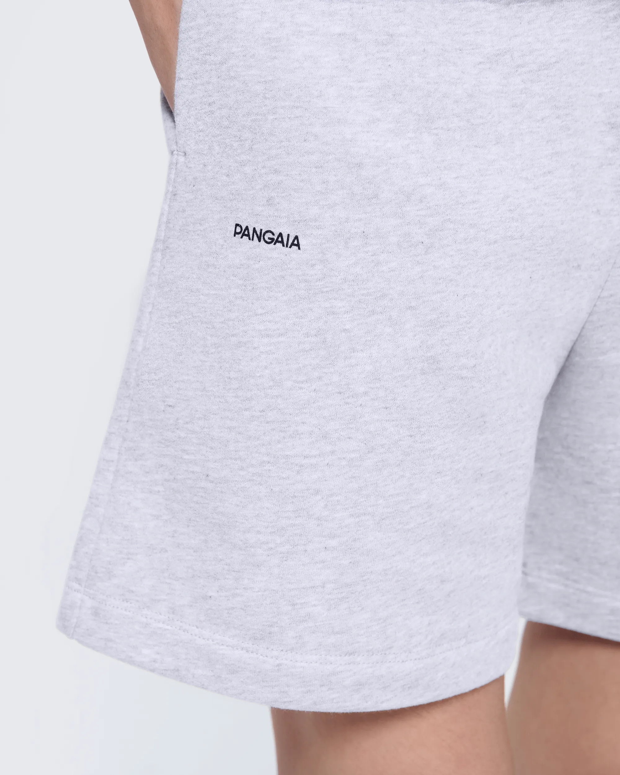 Womens 365 Midweight Mid Length Shorts—grey marl sold by Pangaia product image thumbnail 3