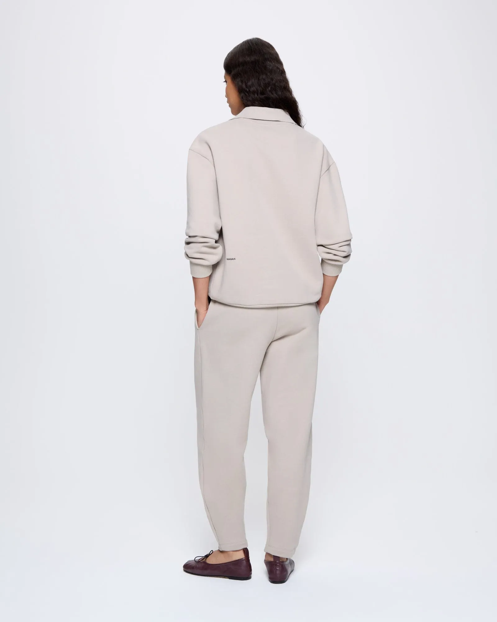 Womens DNA Heavyweight Polo Sweatshirt—stone sold by Pangaia product image thumbnail 5