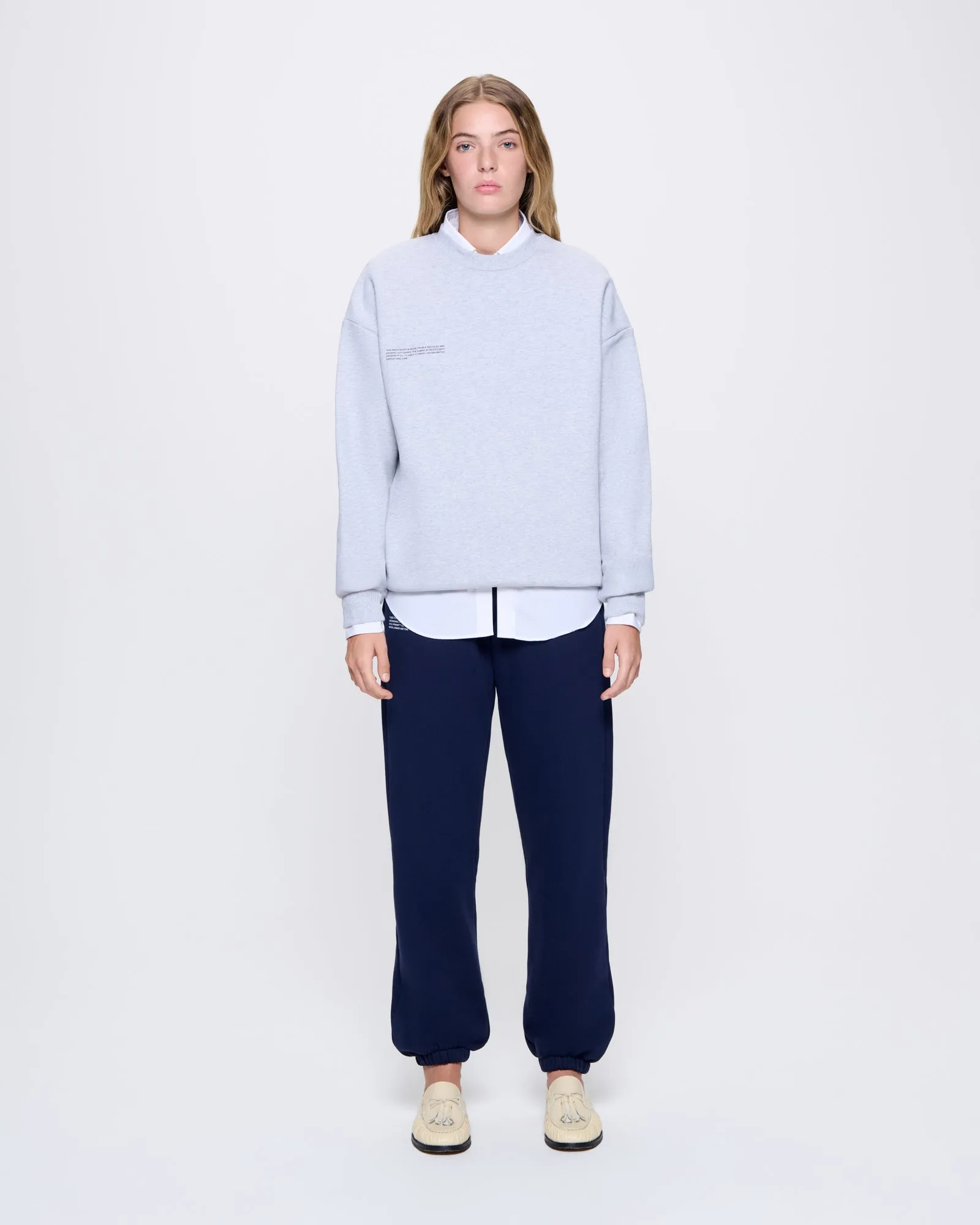 Womens 365 Heavyweight Sweatshirt—grey marl sold by Pangaia product image thumbnail 3
