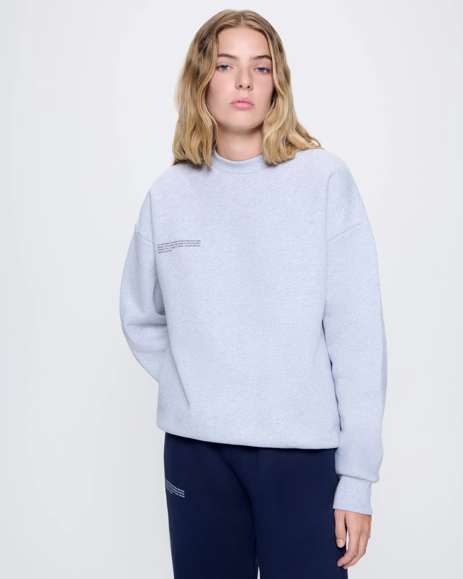 Womens 365 Heavyweight Sweatshirt—grey marl sold by Pangaia