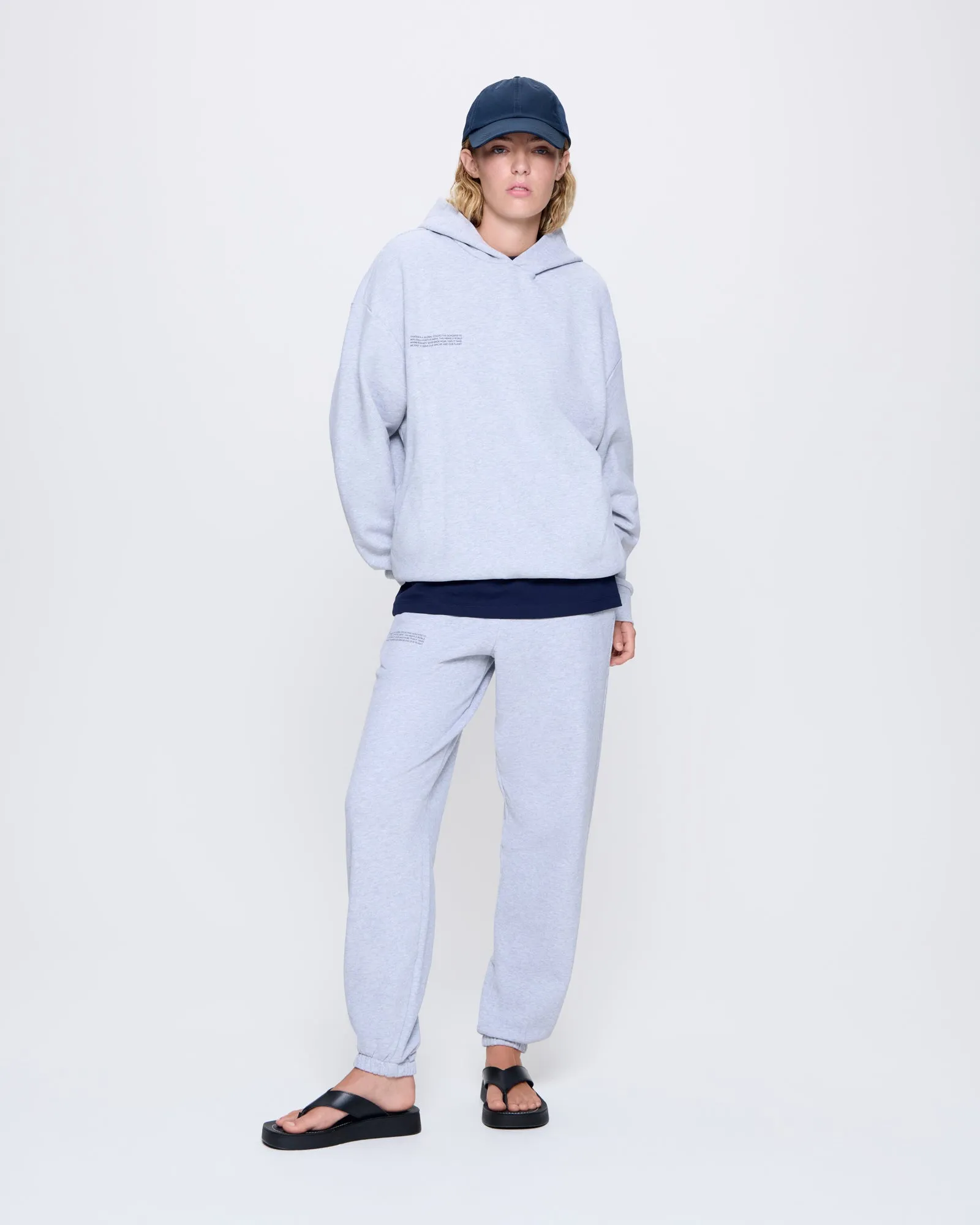 Womens 365 Midweight Hoodie—grey marl sold by Pangaia product image thumbnail 3