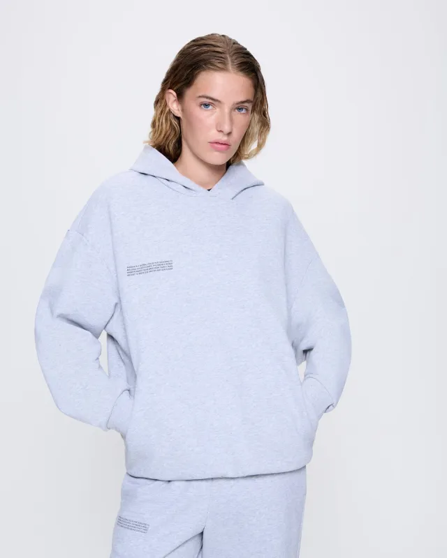 Womens 365 Midweight Hoodie—grey marl sold by Pangaia
