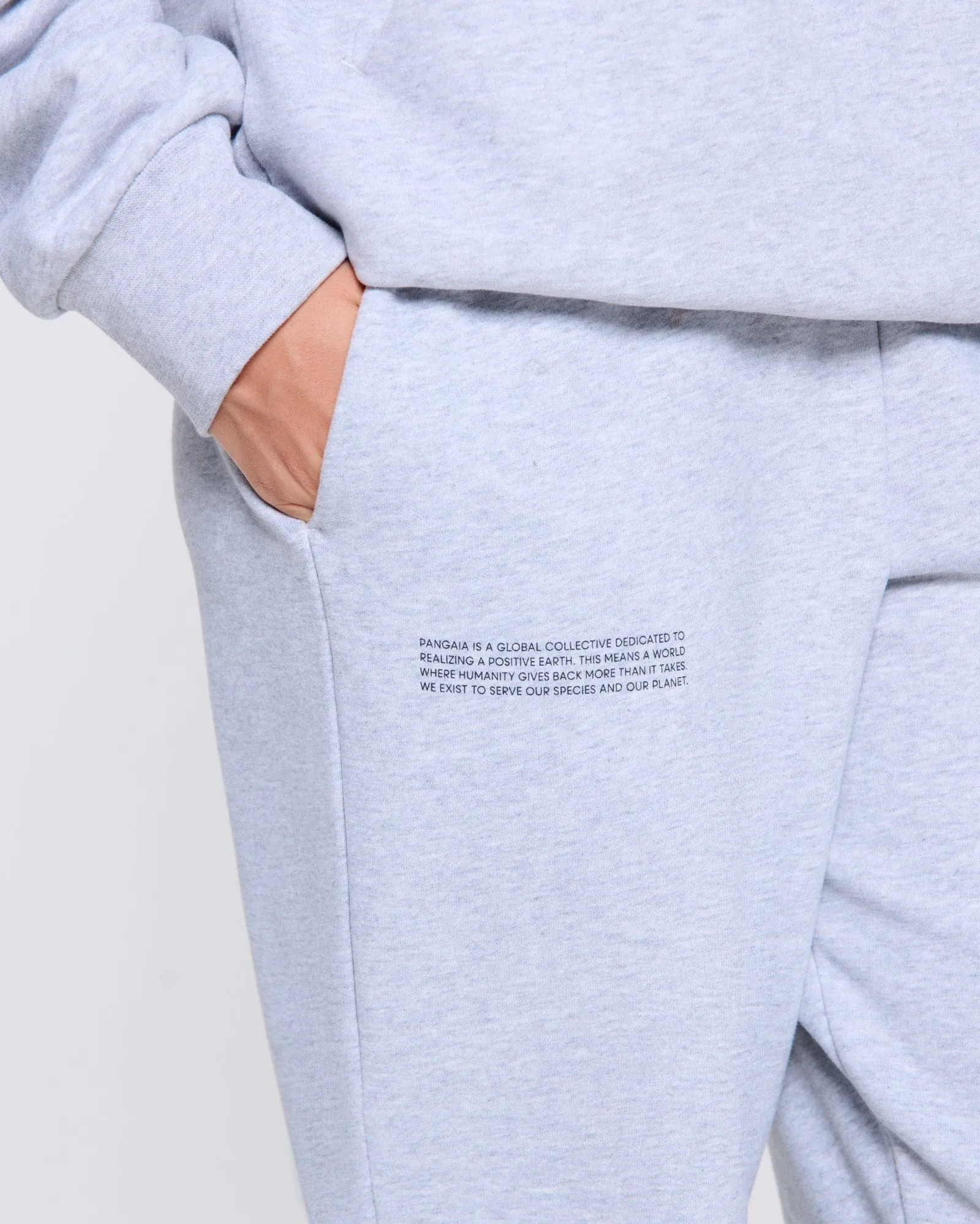 Womens 365 Midweight Track Pants—grey marl sold by Pangaia product image thumbnail 4