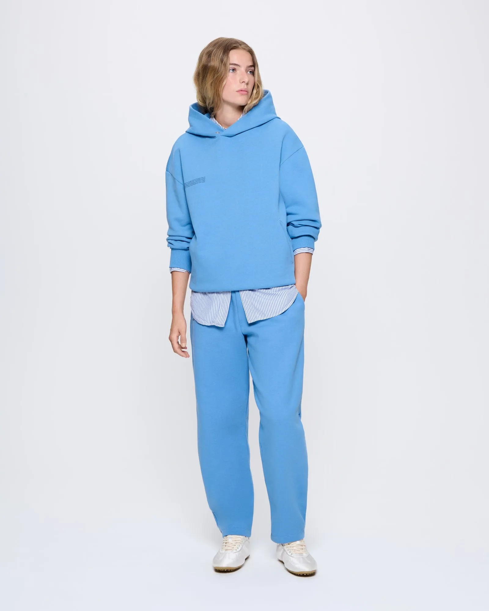 Archive Womens DNA Hoodie—summit blue sold by Pangaia product image thumbnail 3