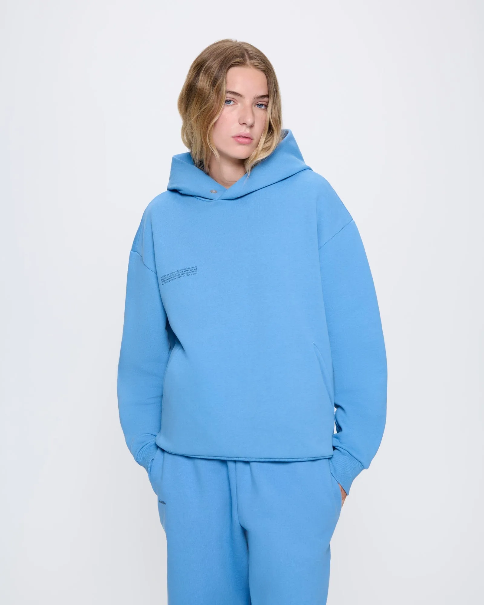 Archive Womens DNA Hoodie—summit blue sold by Pangaia