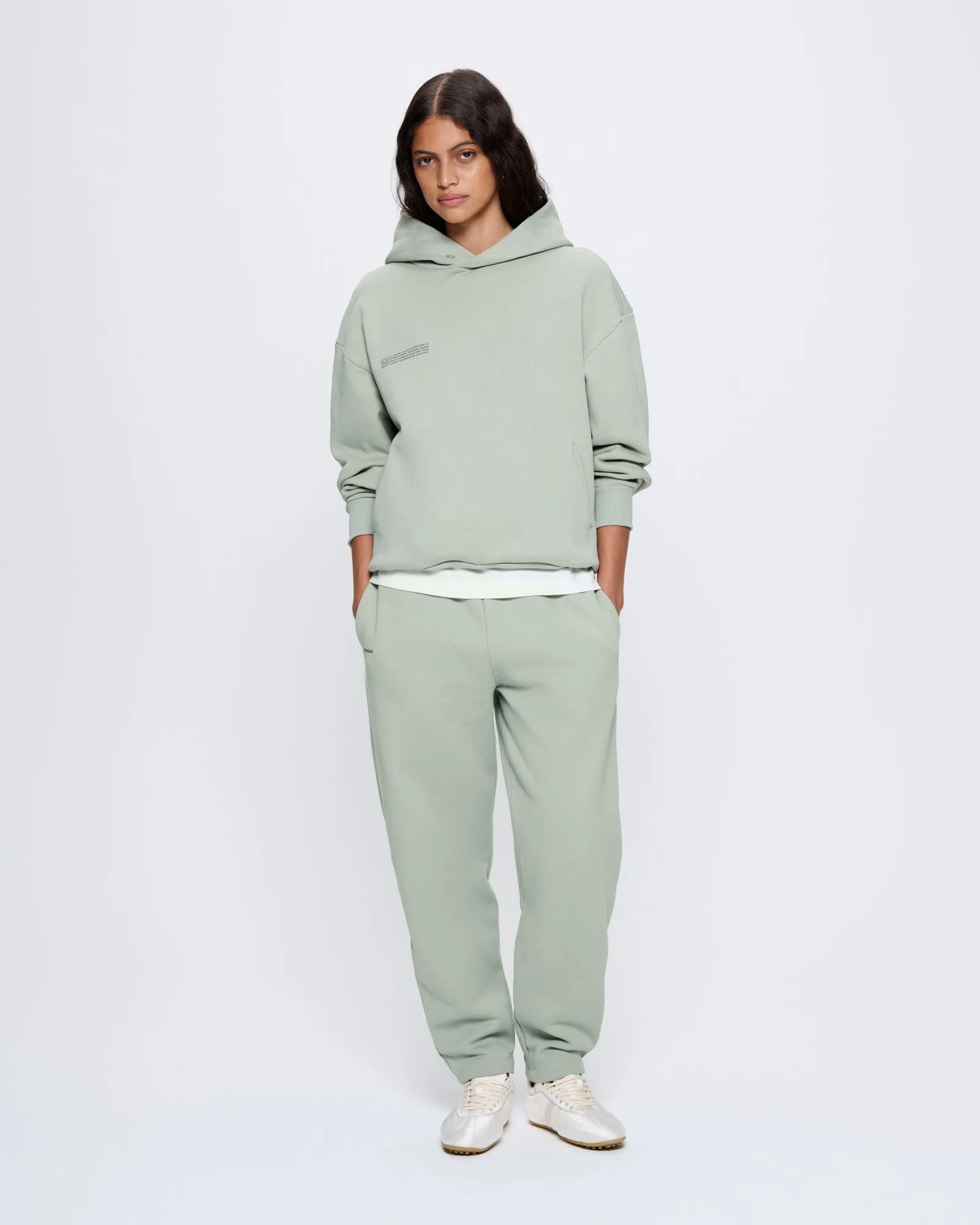 Archive Womens DNA Hoodie—moss green sold by Pangaia product image thumbnail 3