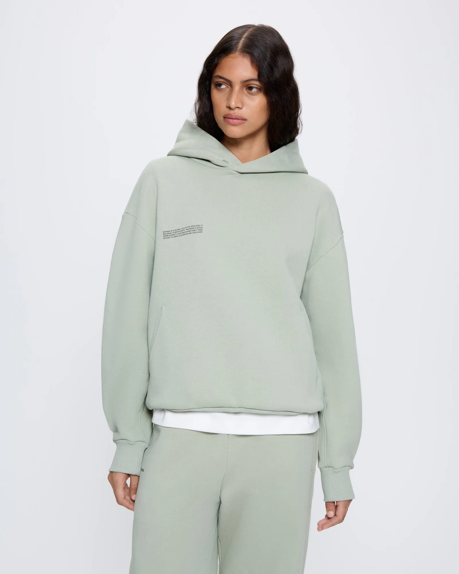 Archive Womens DNA Hoodie—moss green sold by Pangaia