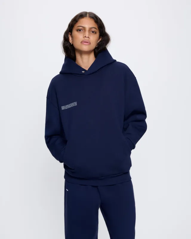 Womens DNA Hoodie—navy sold by Pangaia