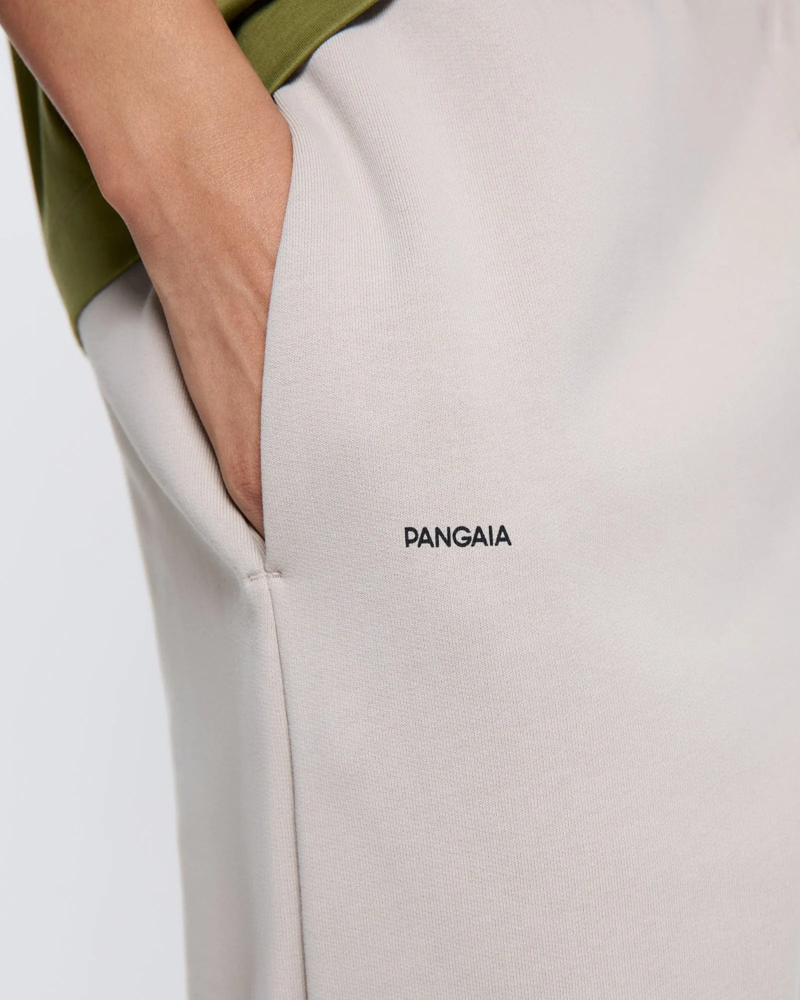 Womens DNA Barrel-Leg Track Pants—stone sold by Pangaia product image thumbnail 4