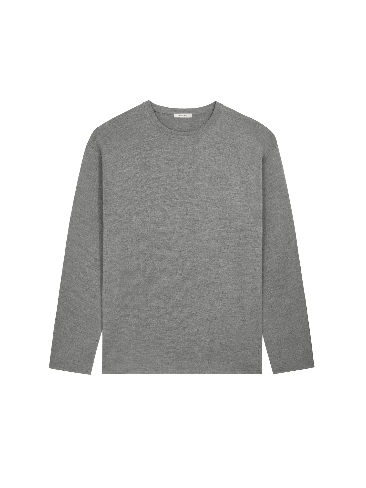 Womens Regenerative Merino Wool Sweater—grey marl sold by Pangaia