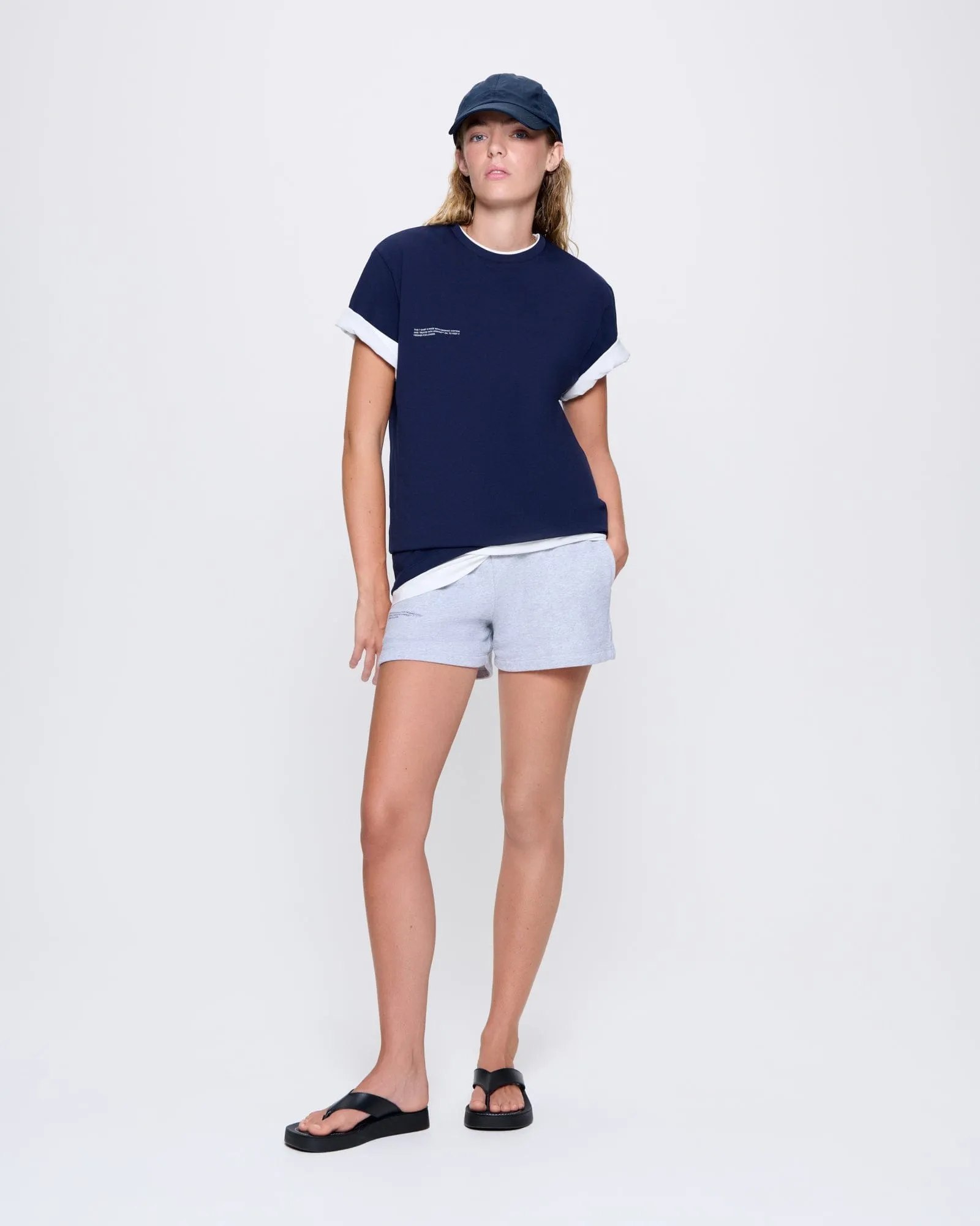 Womens 365 Midweight T-shirt—Navy sold by Pangaia product image thumbnail 3