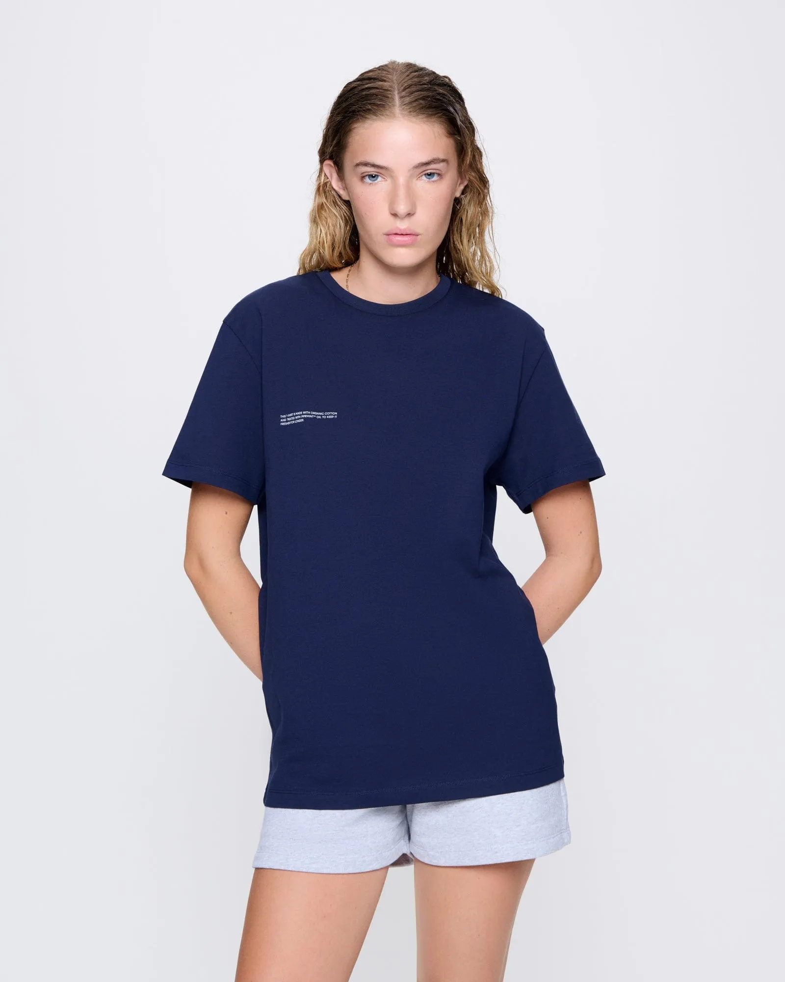 Womens 365 Midweight T-shirt—Navy sold by Pangaia