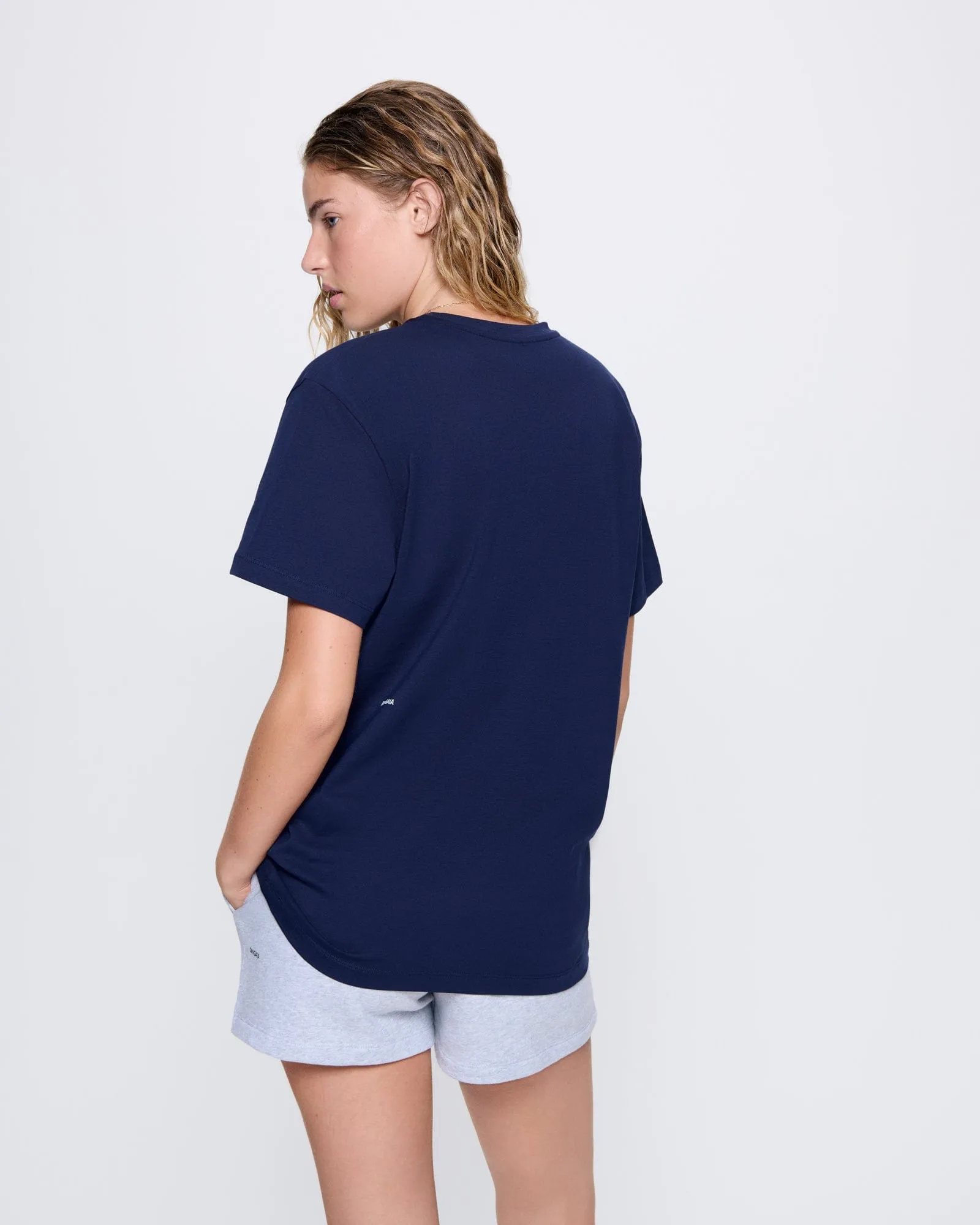 Womens 365 Midweight T-shirt—Navy sold by Pangaia product image thumbnail 5