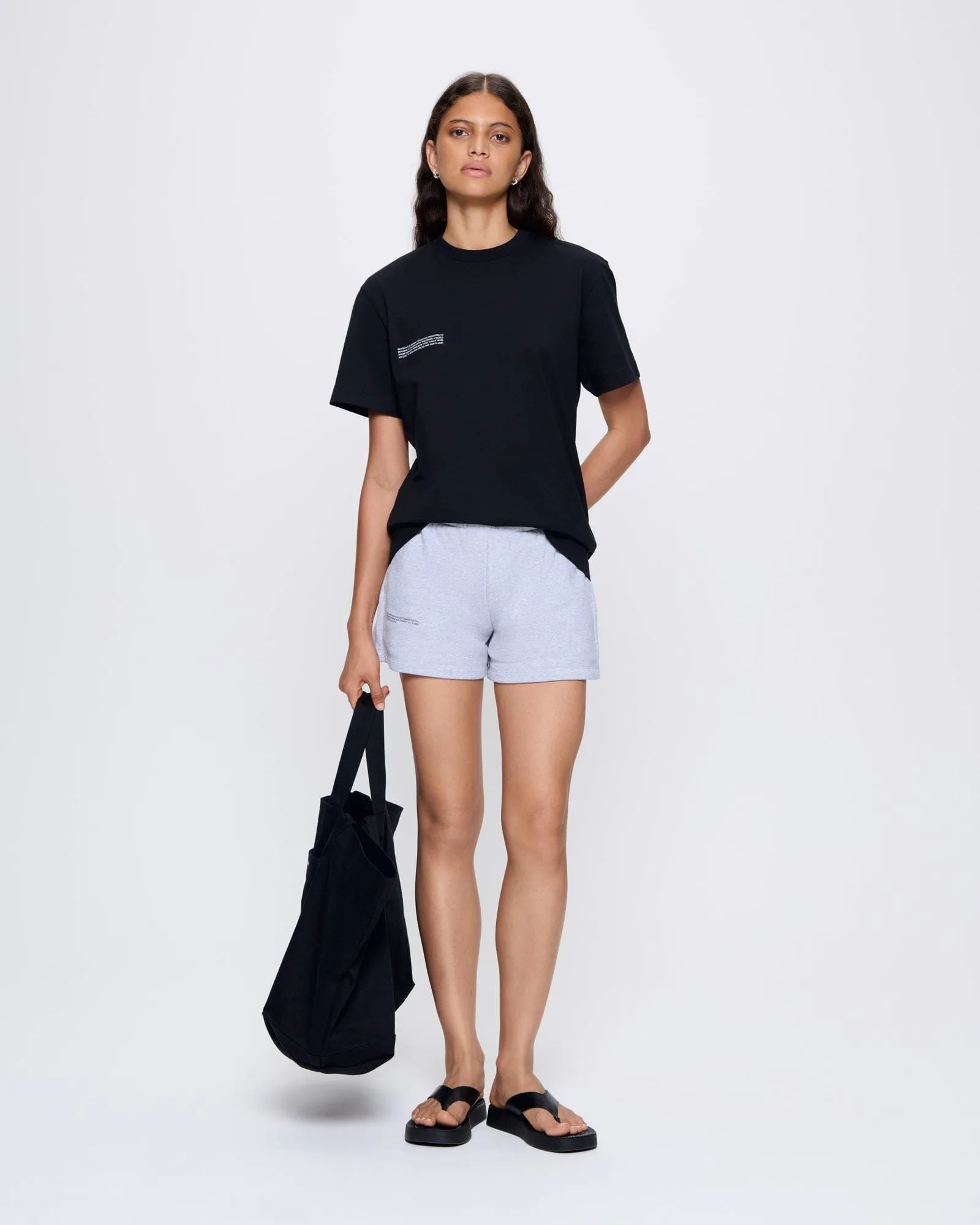 Womens 365 Midweight T-shirt—Black sold by Pangaia product image thumbnail 3