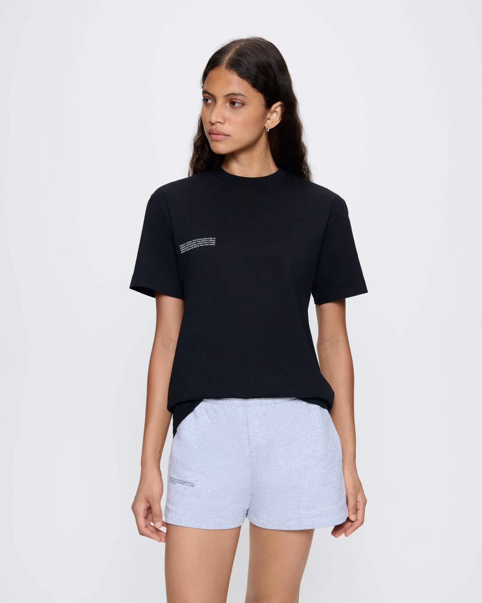 Womens 365 Midweight T-shirt—Black sold by Pangaia