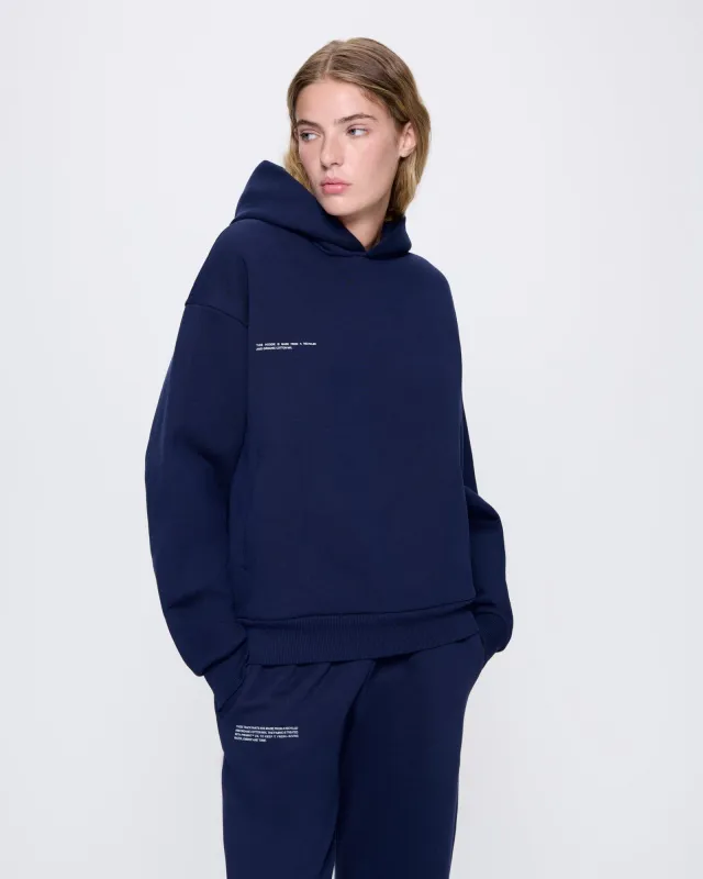 Womens 365 Heavyweight Hoodie—navy sold by Pangaia