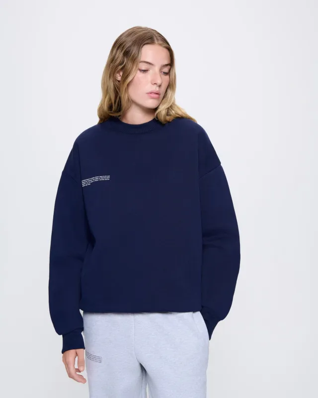 Womens 365 Heavyweight Sweatshirt—navy sold by Pangaia