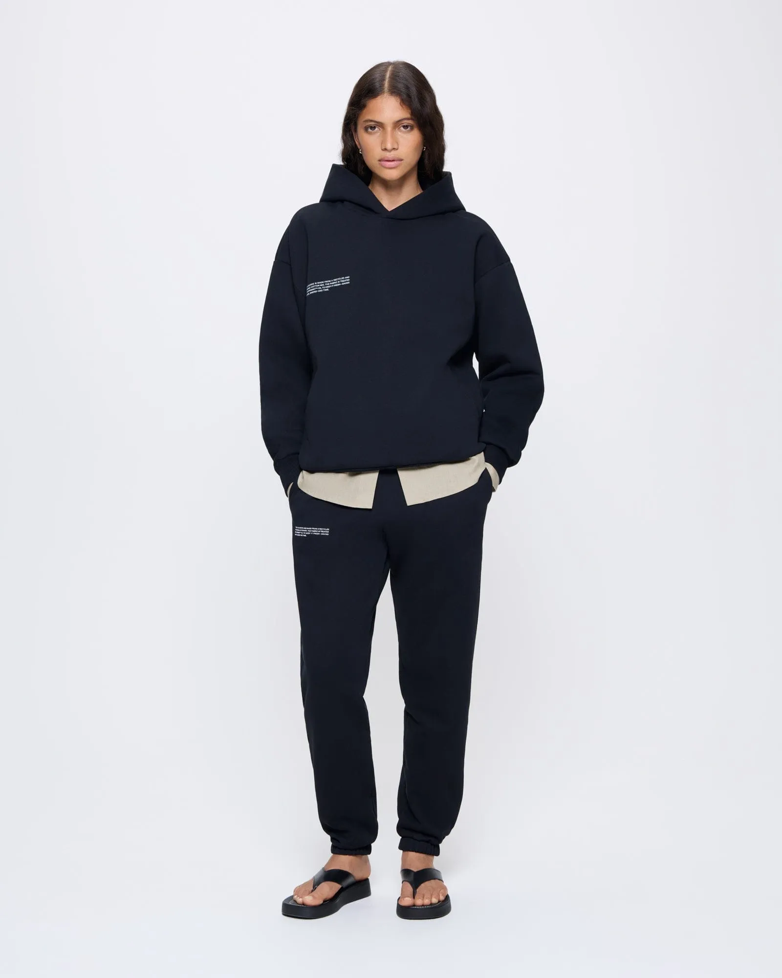 Womens 365 Heavyweight Track Pants—black sold by Pangaia