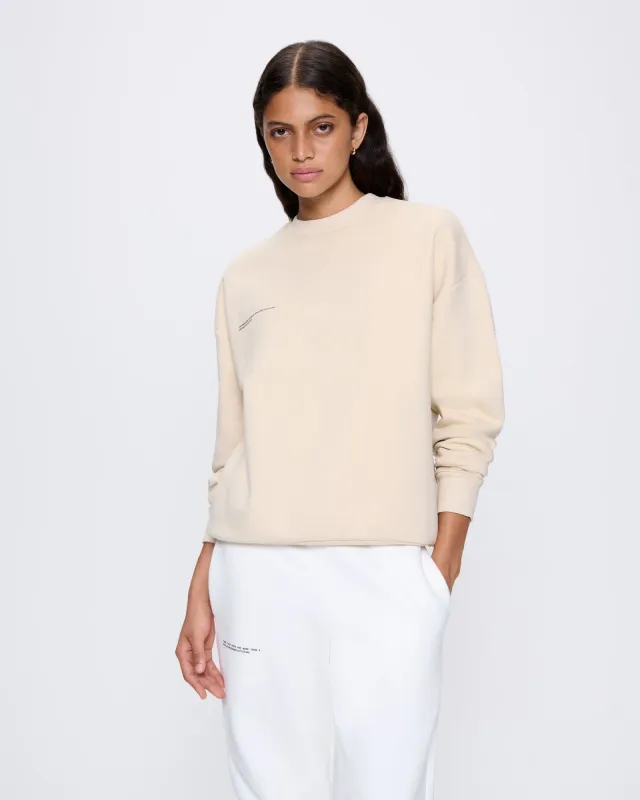 Womens 365 Heavyweight Sweatshirt—sand sold by Pangaia