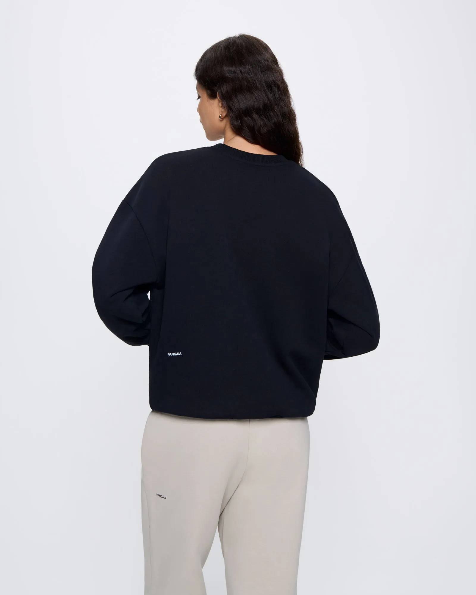 Womens 365 Heavyweight Sweatshirt—black sold by Pangaia product image thumbnail 5