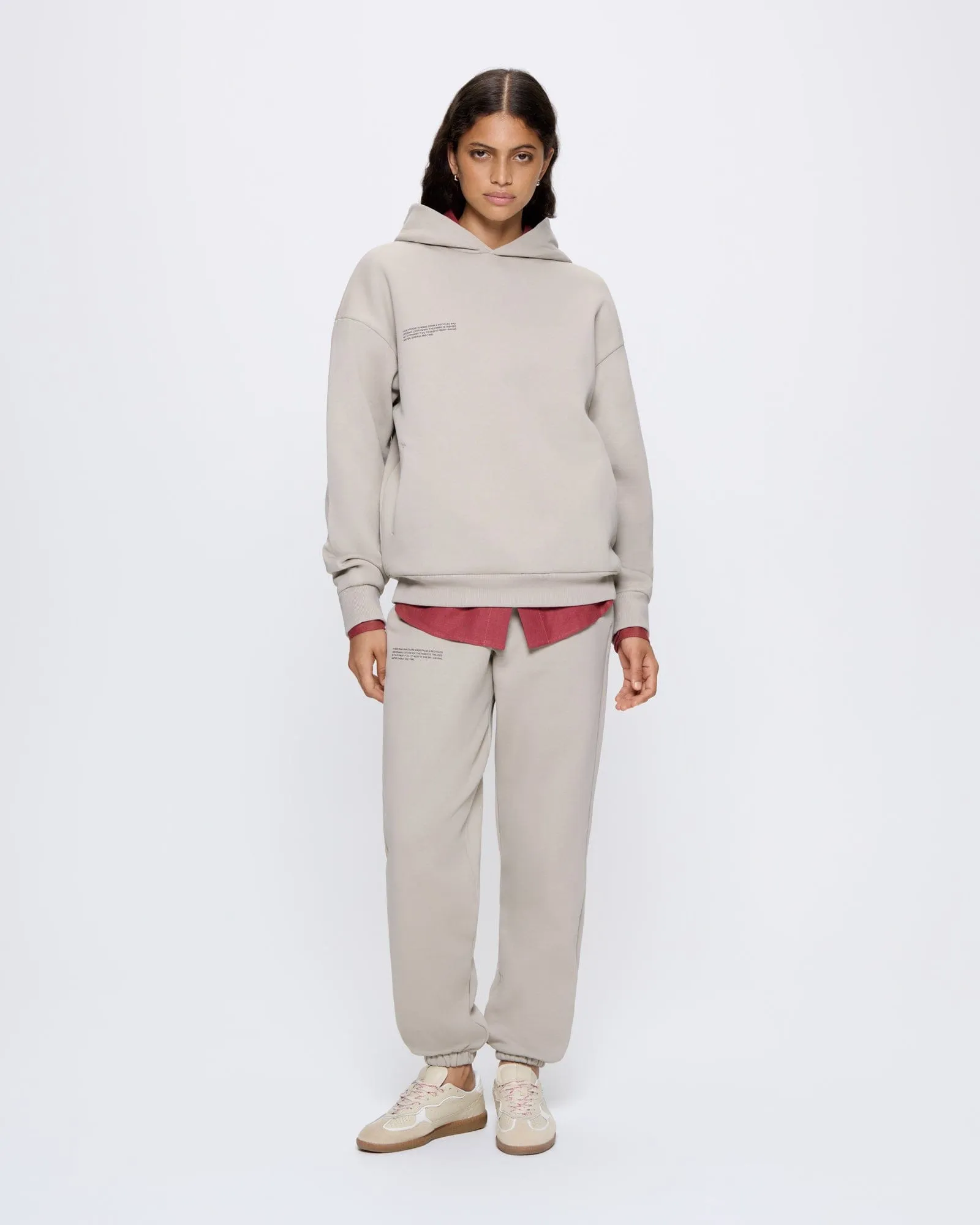 Womens 365 Heavyweight Hoodie—stone sold by Pangaia product image thumbnail 3