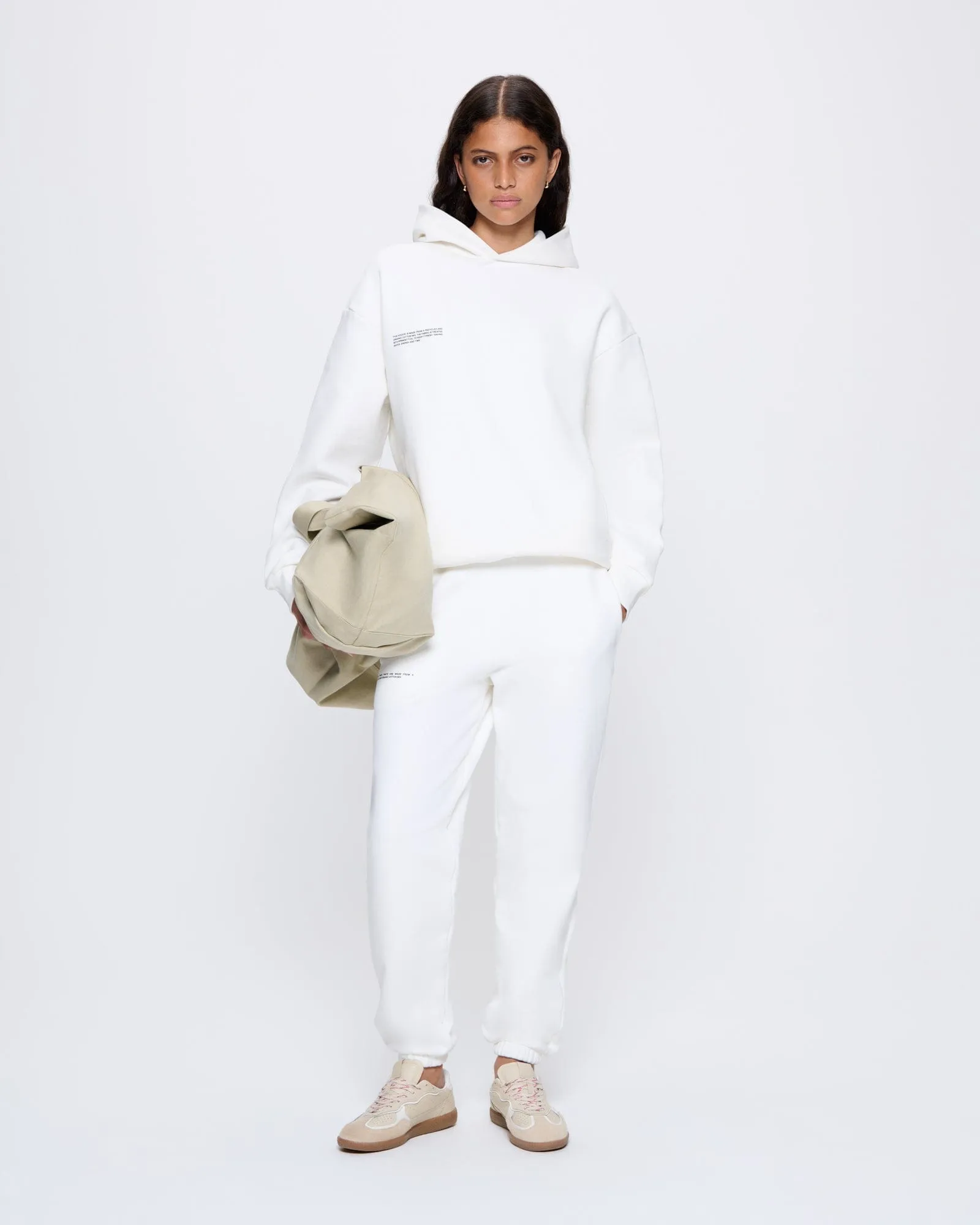 Womens 365 Heavyweight Hoodie—off-white sold by Pangaia product image thumbnail 3