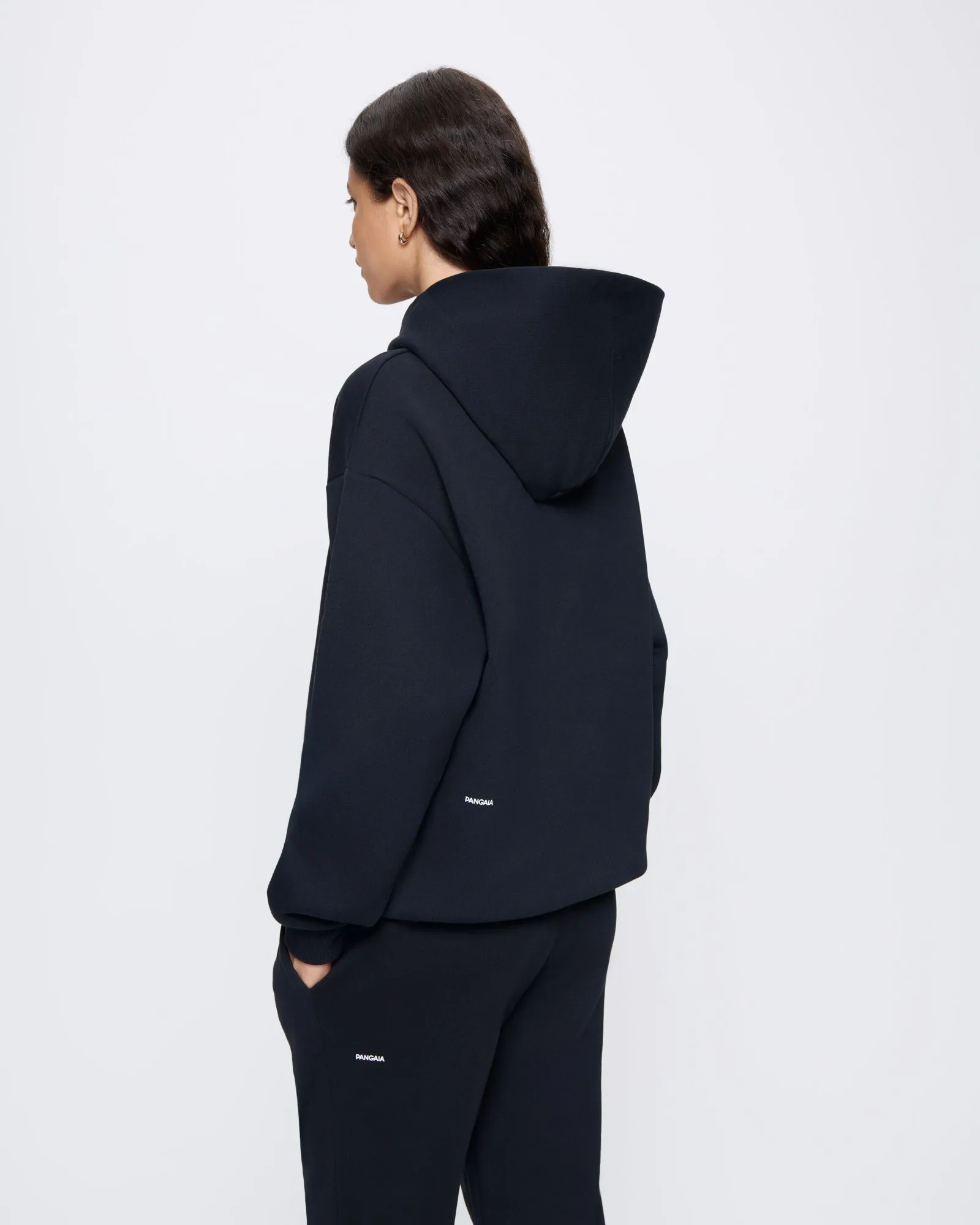 Womens 365 Heavyweight Hoodie—black sold by Pangaia product image thumbnail 5