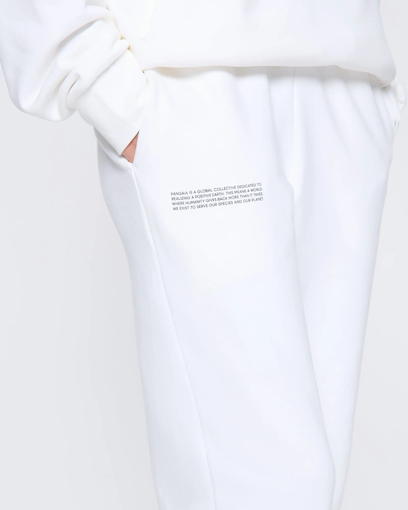 Womens 365 Midweight Track Pants—off-white sold by Pangaia product image thumbnail 4