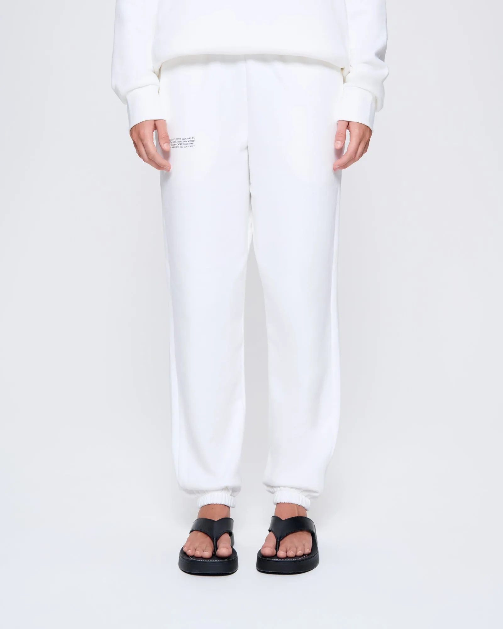 Womens 365 Midweight Track Pants—off-white sold by Pangaia product image thumbnail 3