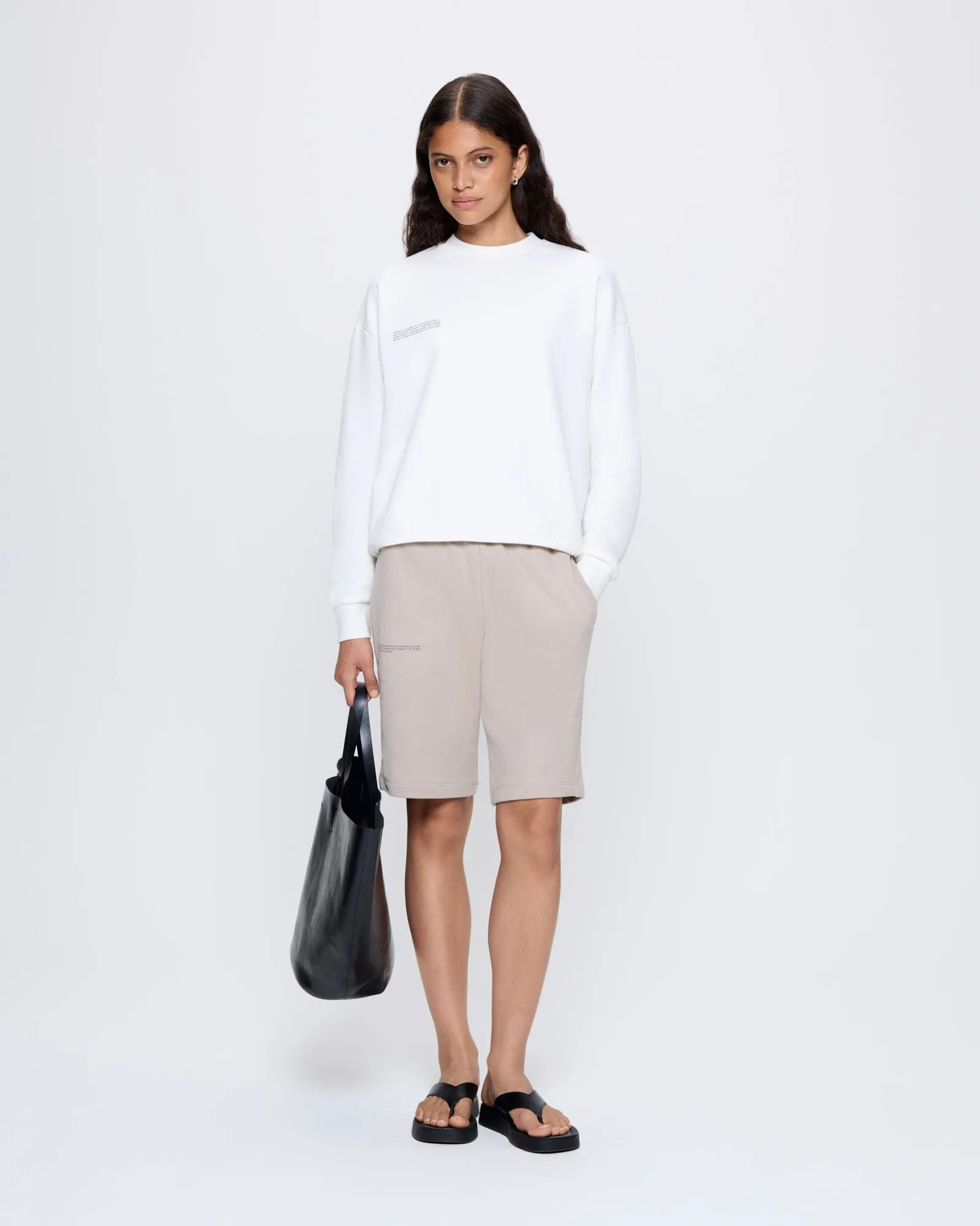 Womens 365 Midweight Sweatshirt—off-white sold by Pangaia product image thumbnail 3