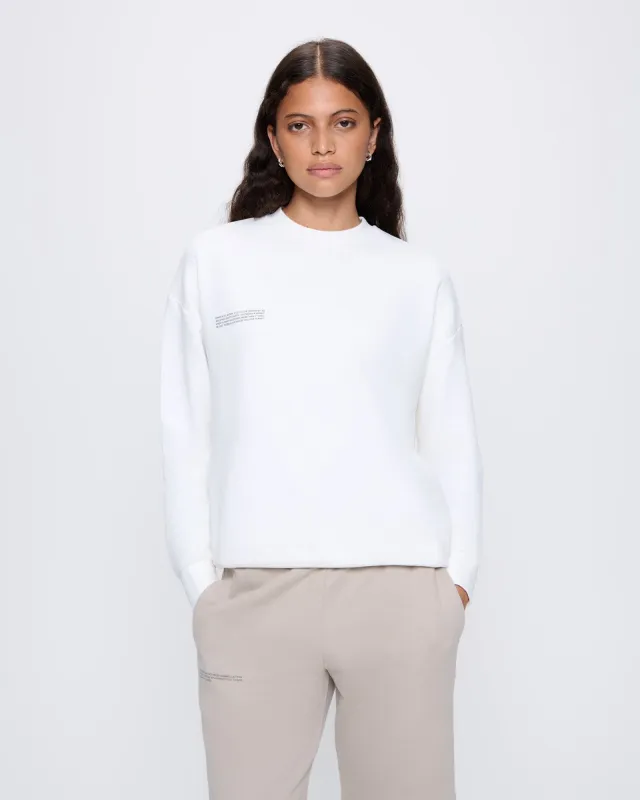 Womens 365 Midweight Sweatshirt—off-white sold by Pangaia