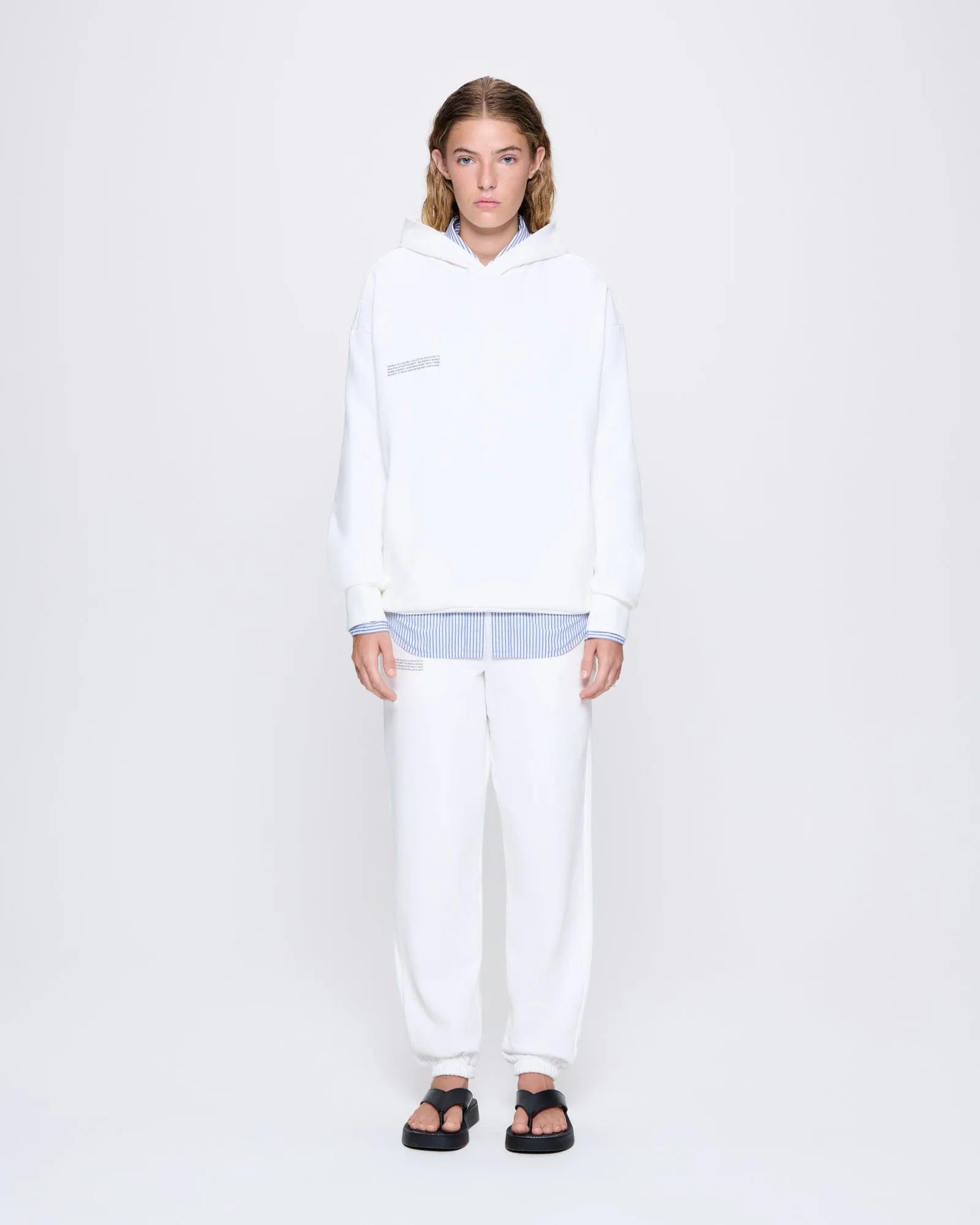 Womens 365 Midweight Hoodie—off-white sold by Pangaia product image thumbnail 3