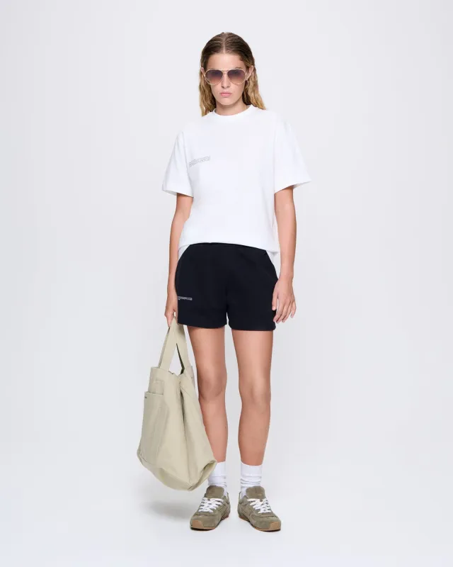 Womens 365 Midweight Shorts—black sold by Pangaia