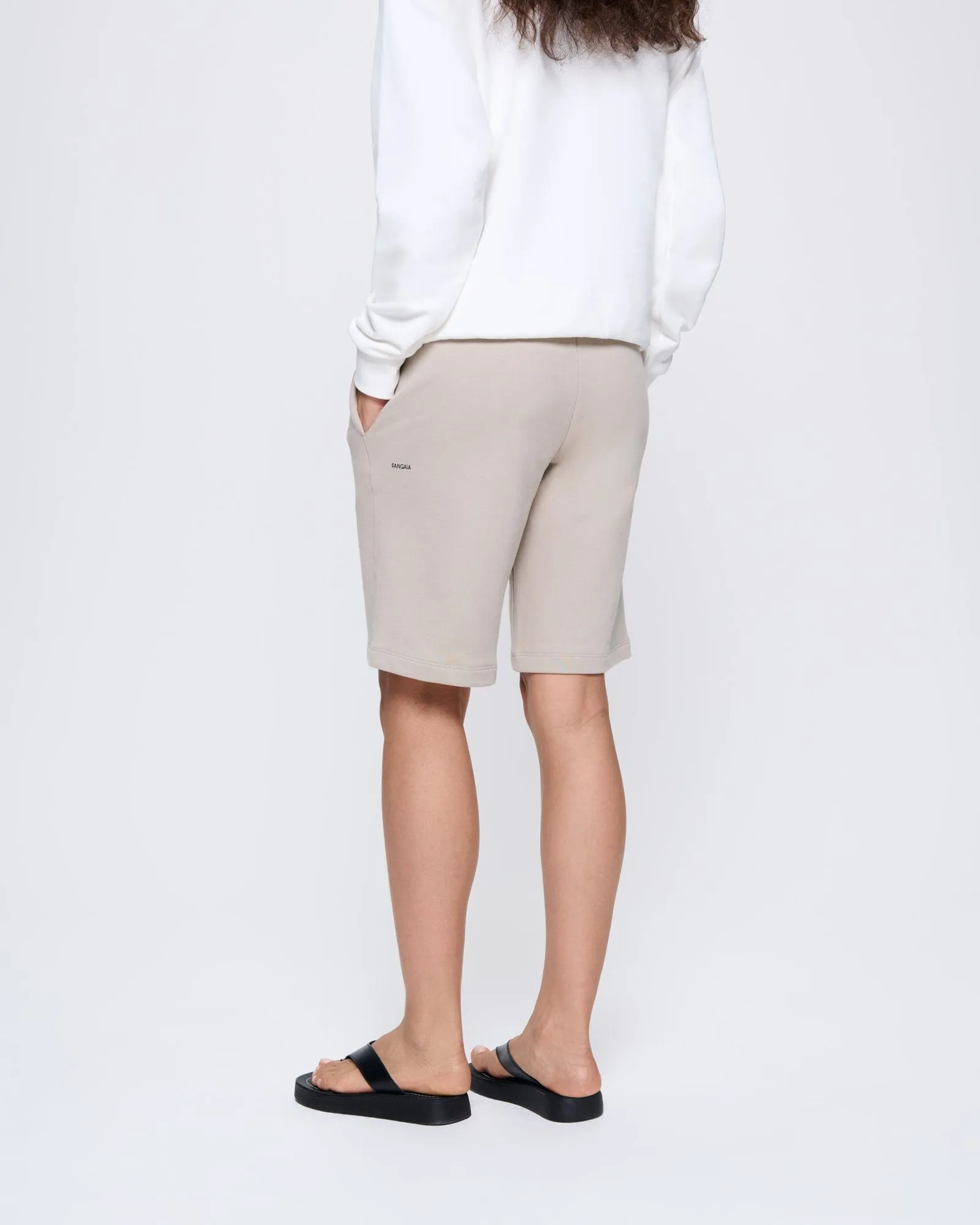 Womens 365 Midweight Long Shorts—stone sold by Pangaia product image thumbnail 5