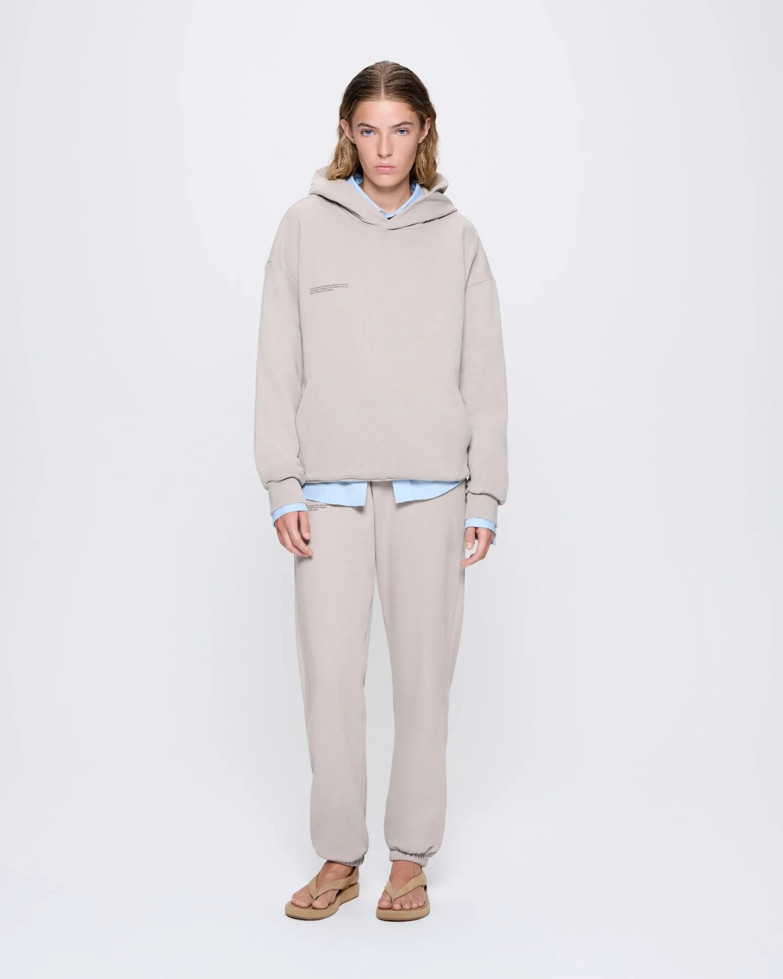 Womens 365 Midweight Hoodie—stone sold by Pangaia product image thumbnail 4