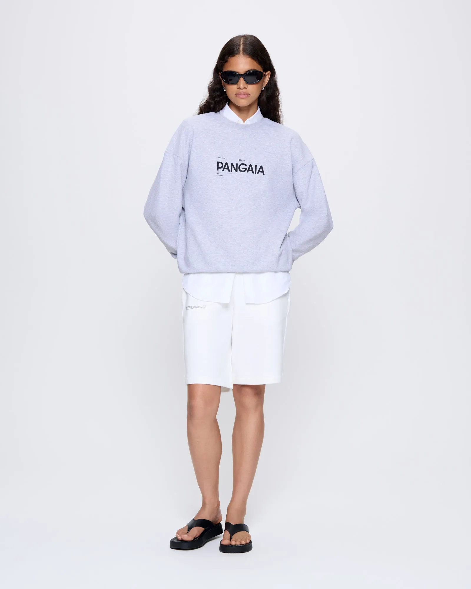 Womens 365 Midweight Long Shorts—off-white sold by Pangaia