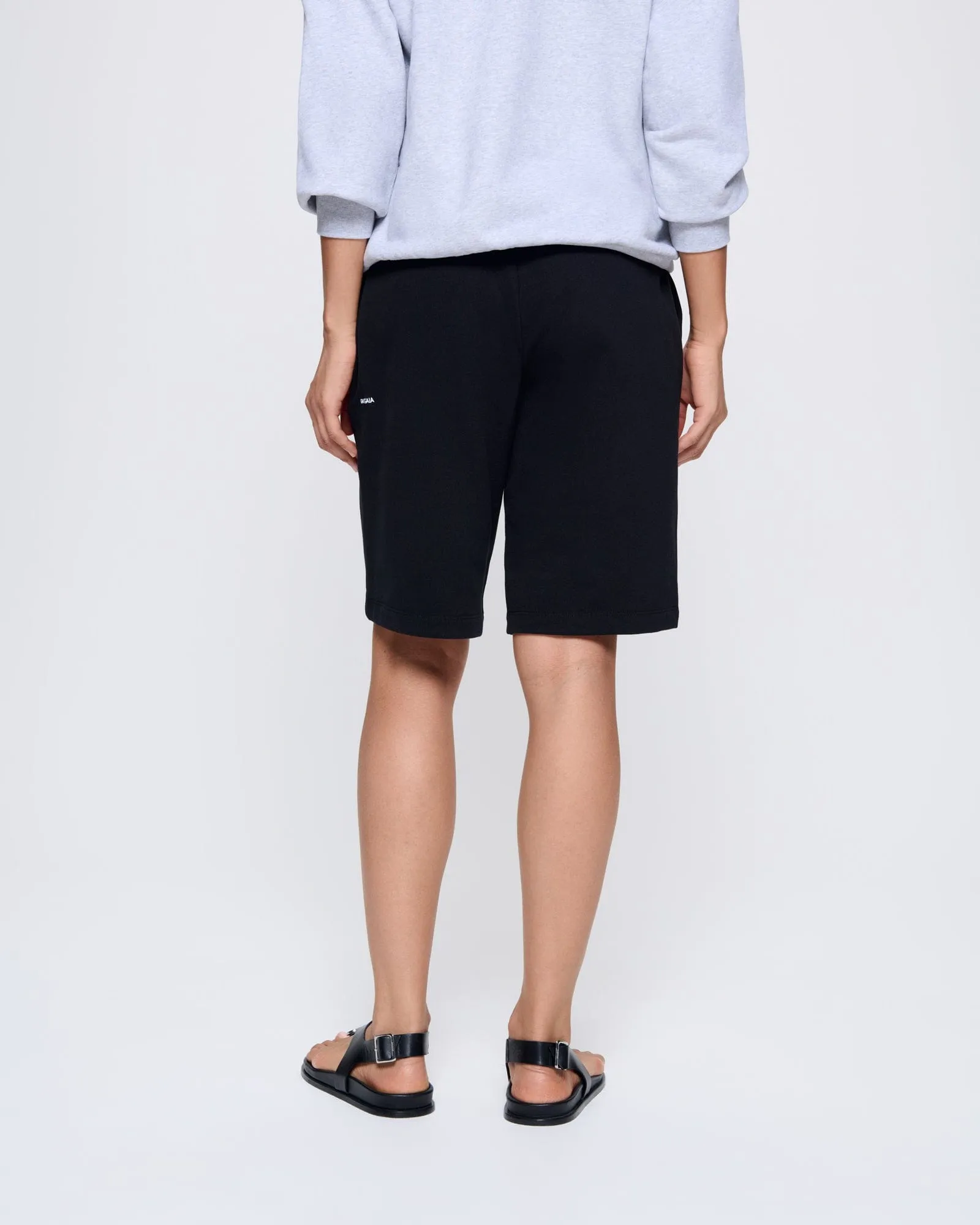 Womens 365 Midweight Long Shorts—black sold by Pangaia product image thumbnail 5