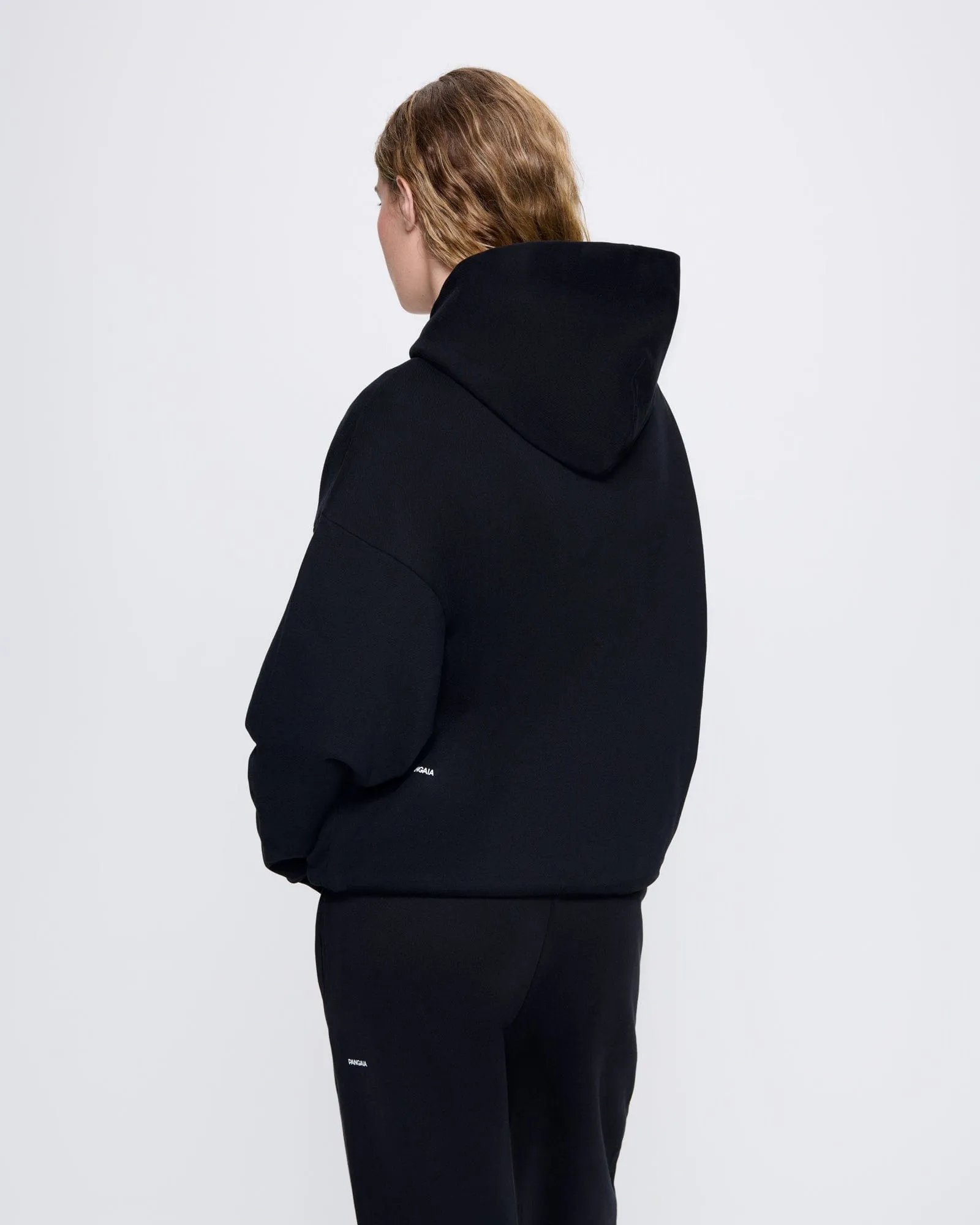 Womens 365 Midweight Hoodie—black sold by Pangaia product image thumbnail 5