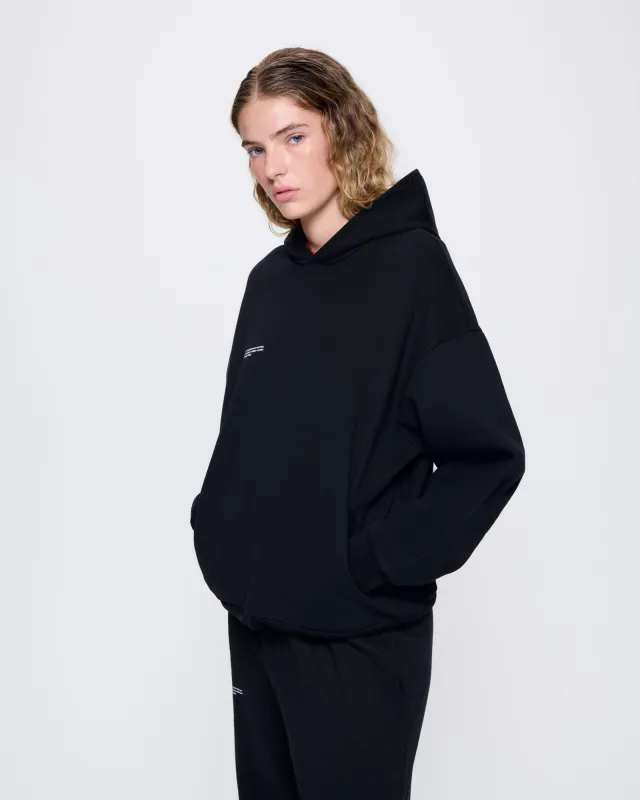 Womens 365 Midweight Hoodie—black sold by Pangaia