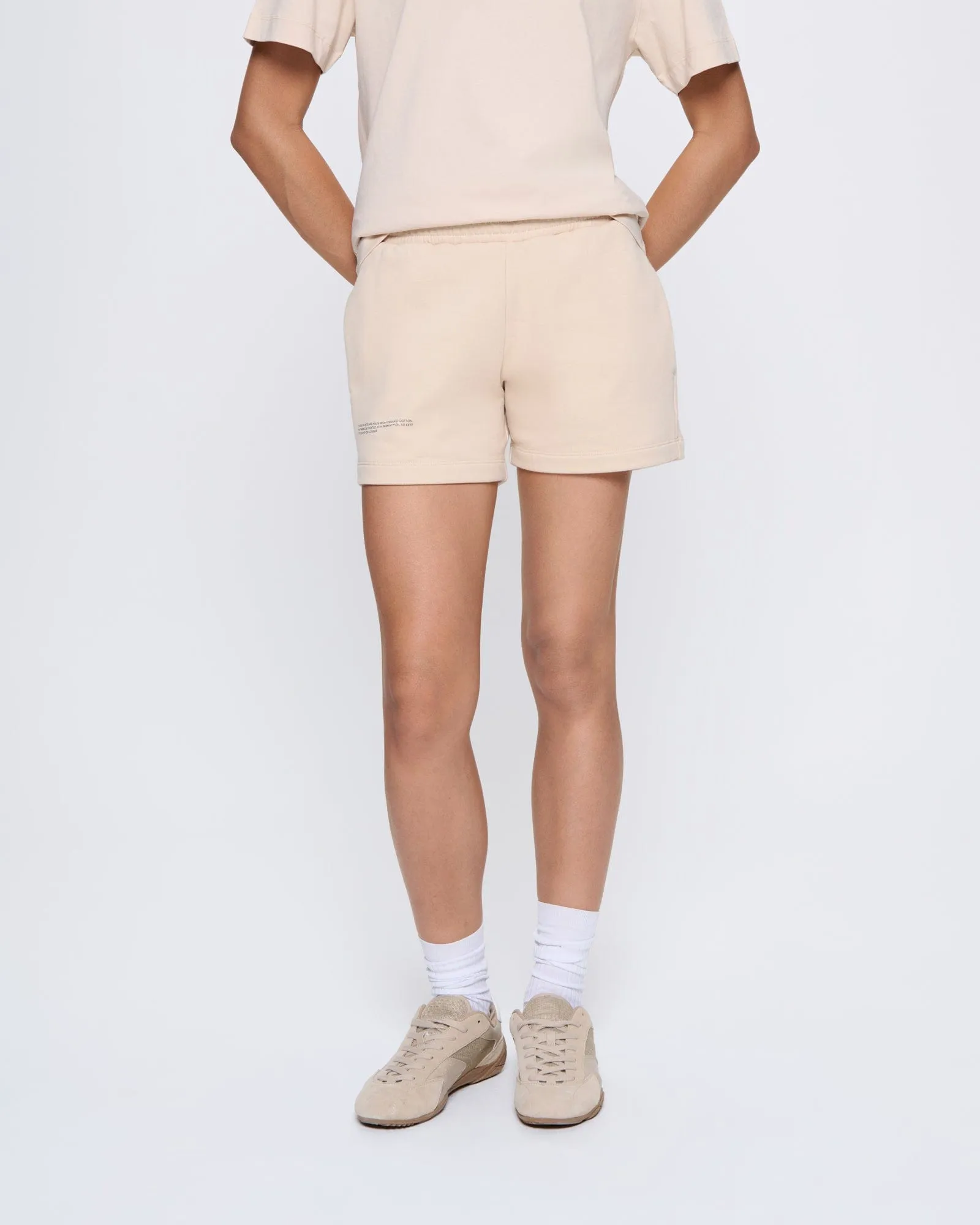 Womens 365 Midweight Shorts—sand sold by Pangaia product image thumbnail 3