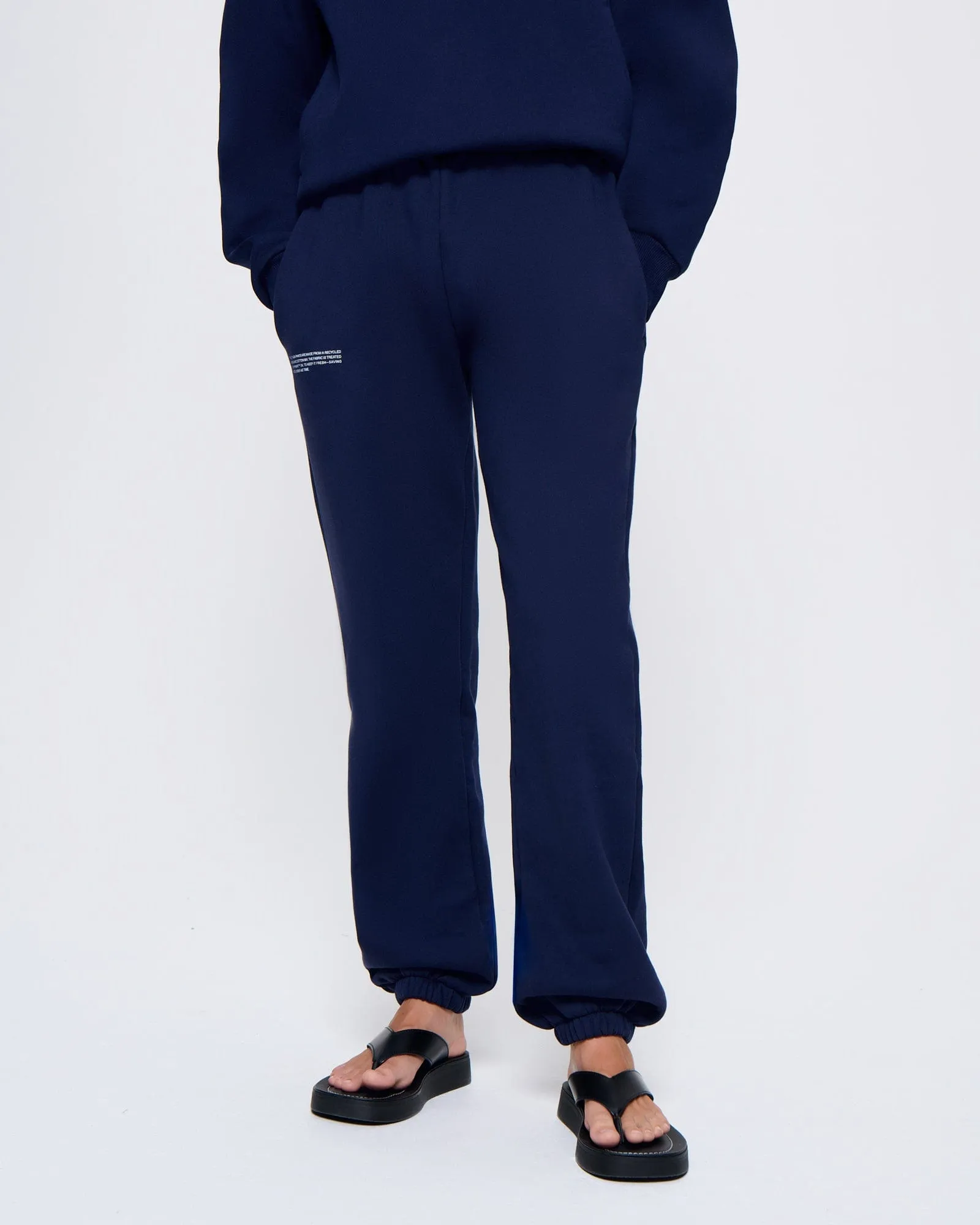 Womens 365 Heavyweight Track Pants—navy sold by Pangaia product image thumbnail 3