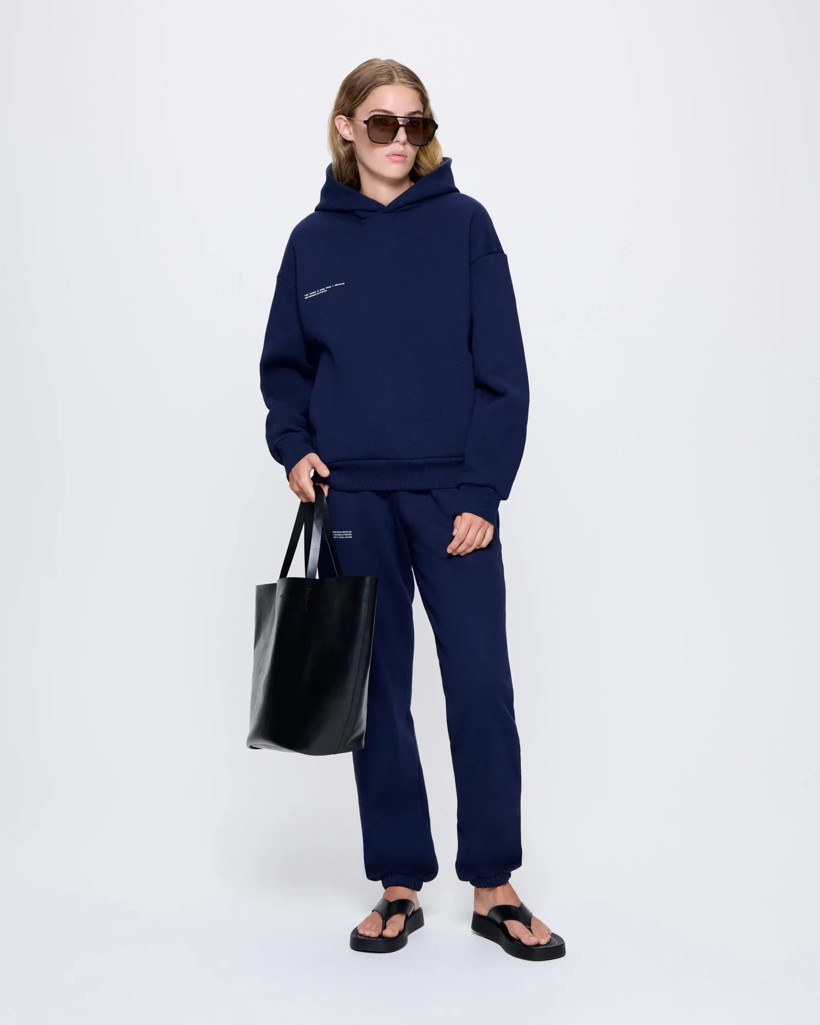 Womens 365 Heavyweight Track Pants—navy sold by Pangaia