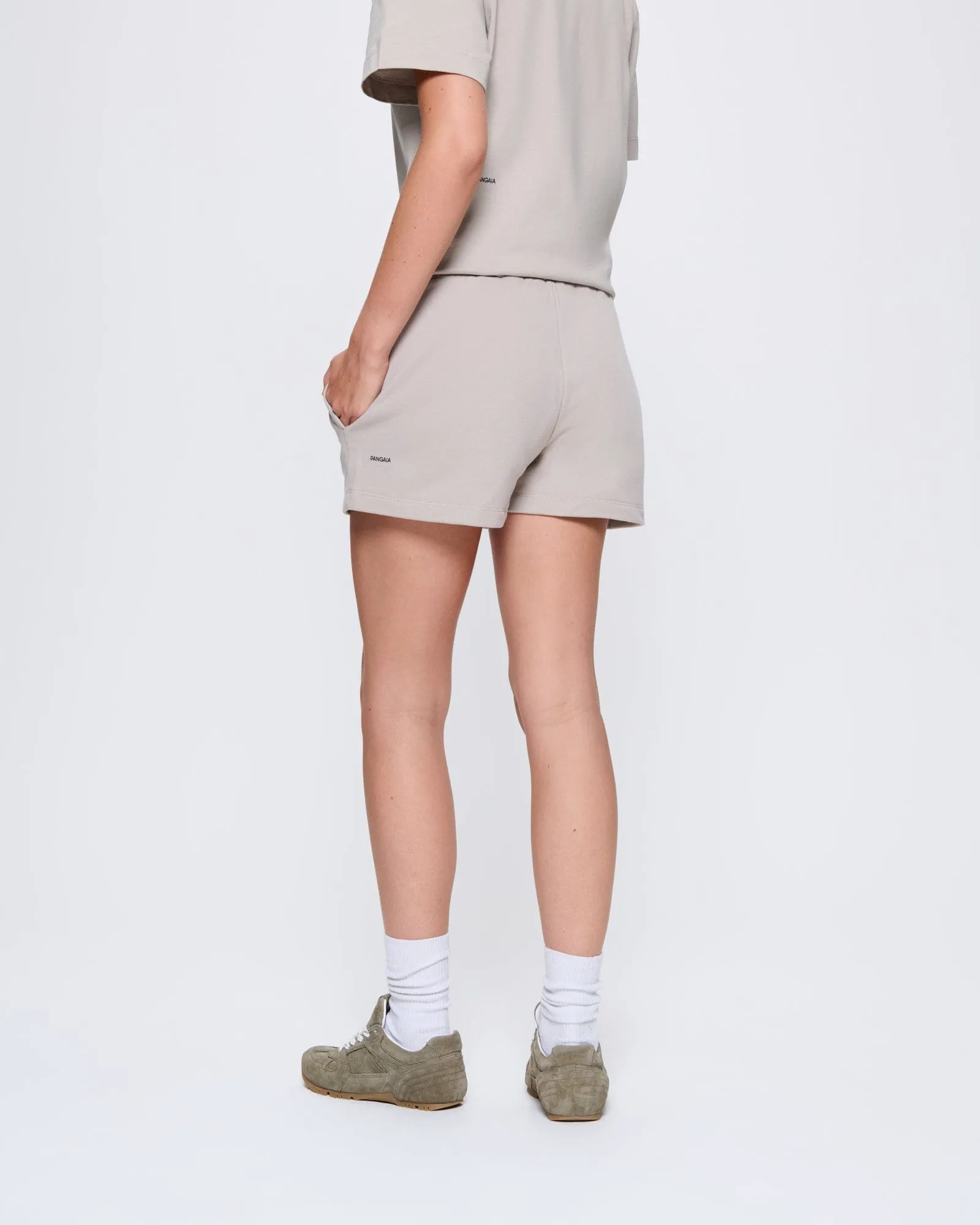 Womens 365 Midweight Shorts—stone sold by Pangaia product image thumbnail 4