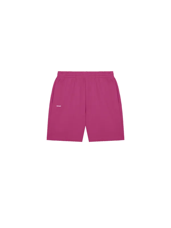 Mens 365 Midweight Mid Length shorts—berry purple sold by Pangaia