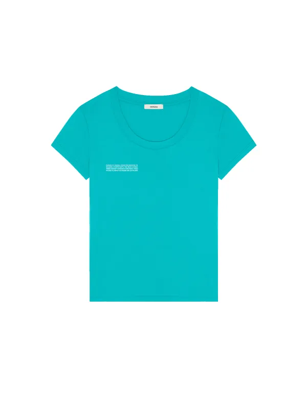 Womens 365 Lightweight Scoop Neck T-Shirt—Ocean Turquoise sold by Pangaia