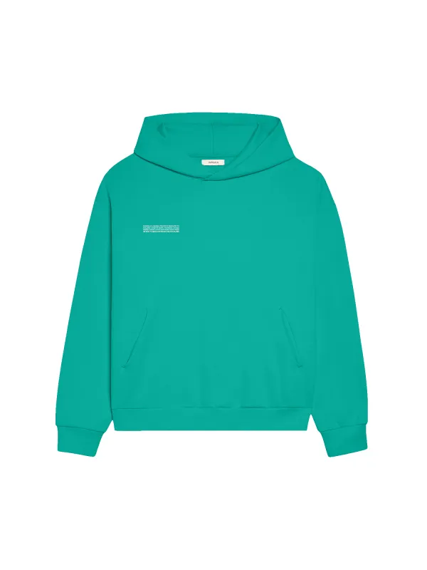 Mens 365 Midweight Hoodie—Malachite Green sold by Pangaia